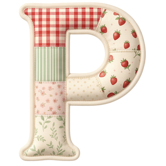 Strawberry Patchwork Fabric Panel 37