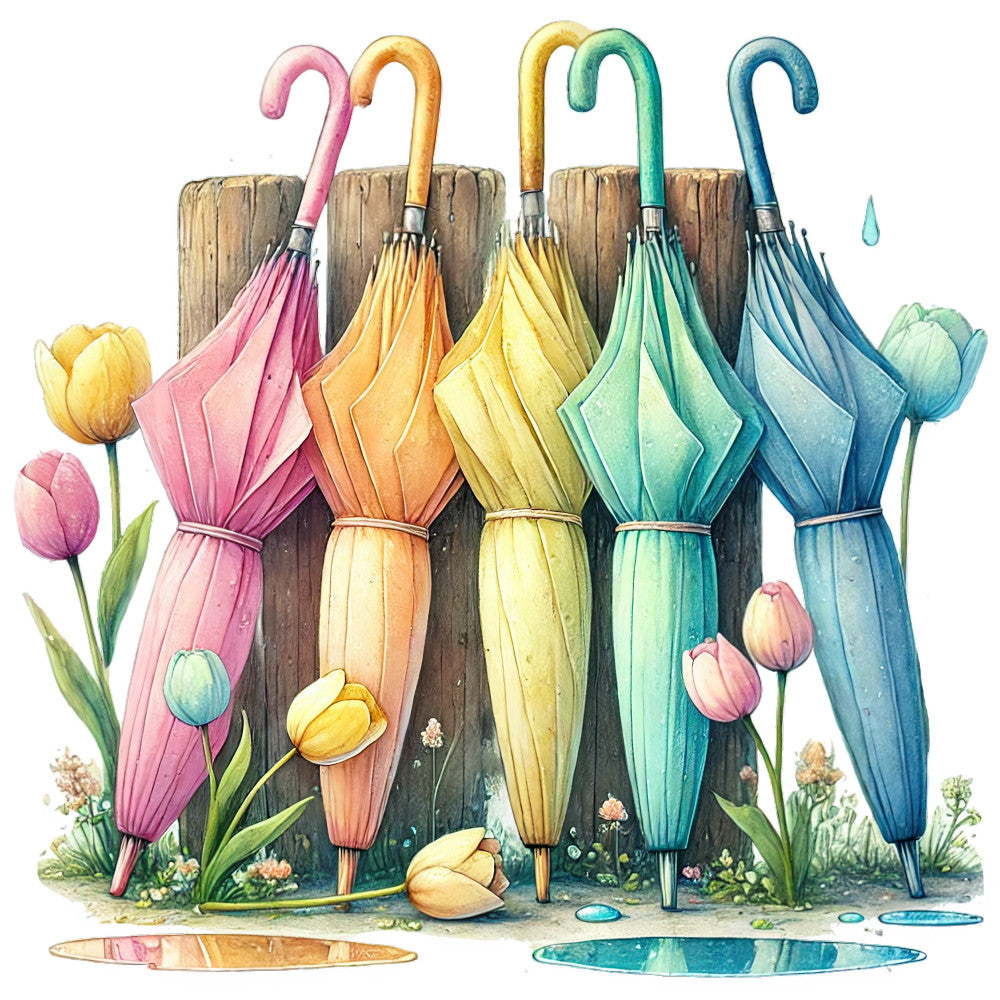 April Showers Fabric Panel 8
