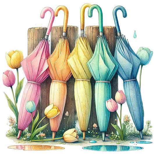 April Showers Fabric Panel 8