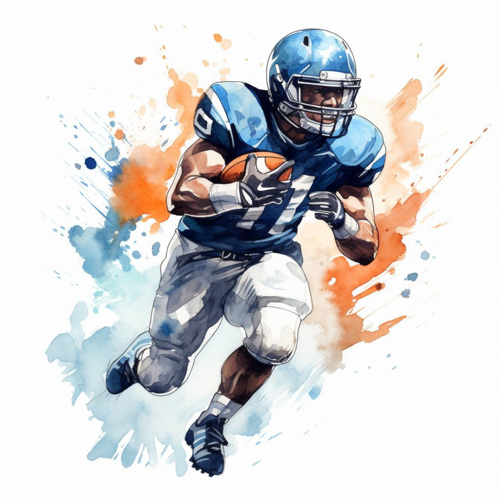 Splash Football Fabric Panel 7