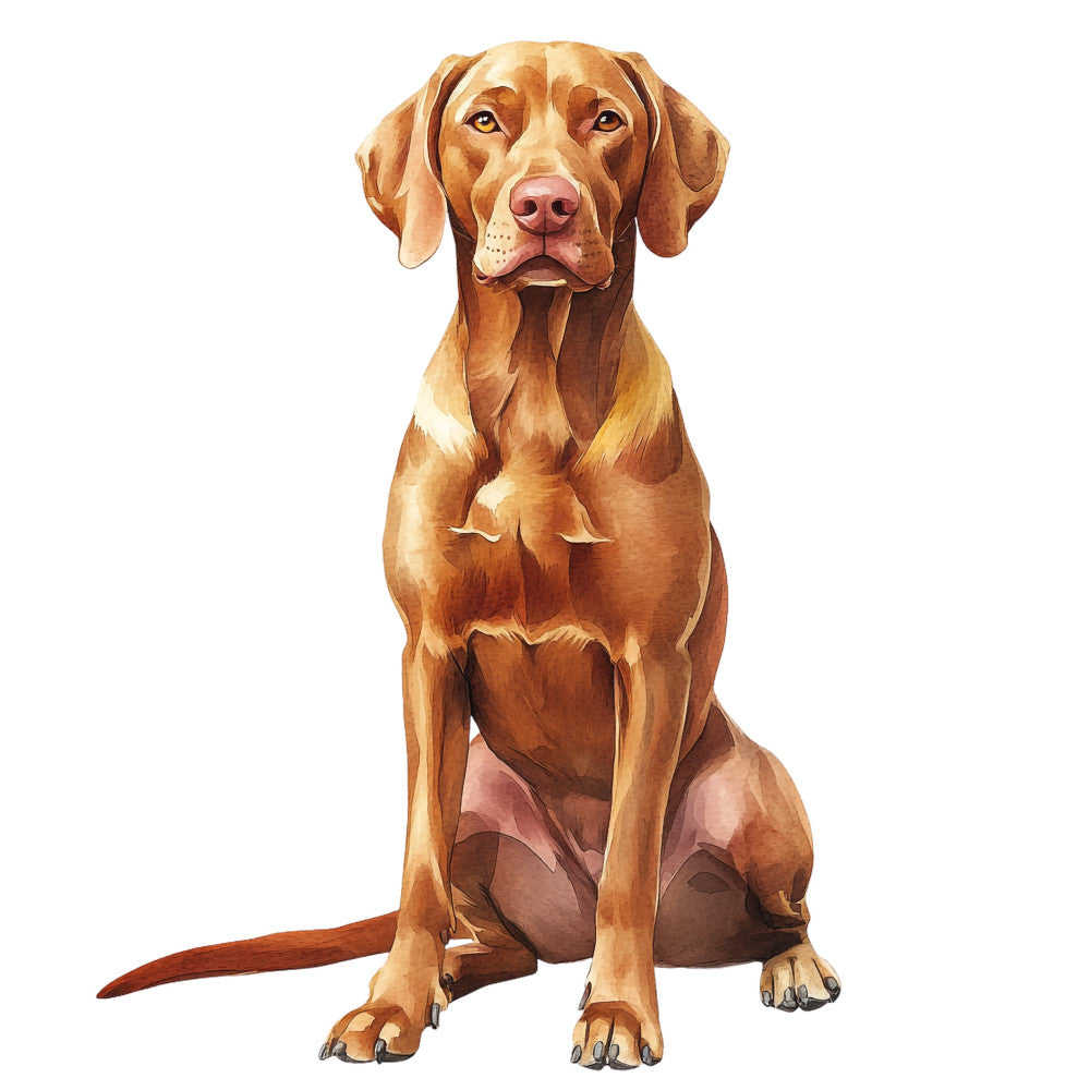 Watercolor Vizslas Fabric Panel 10