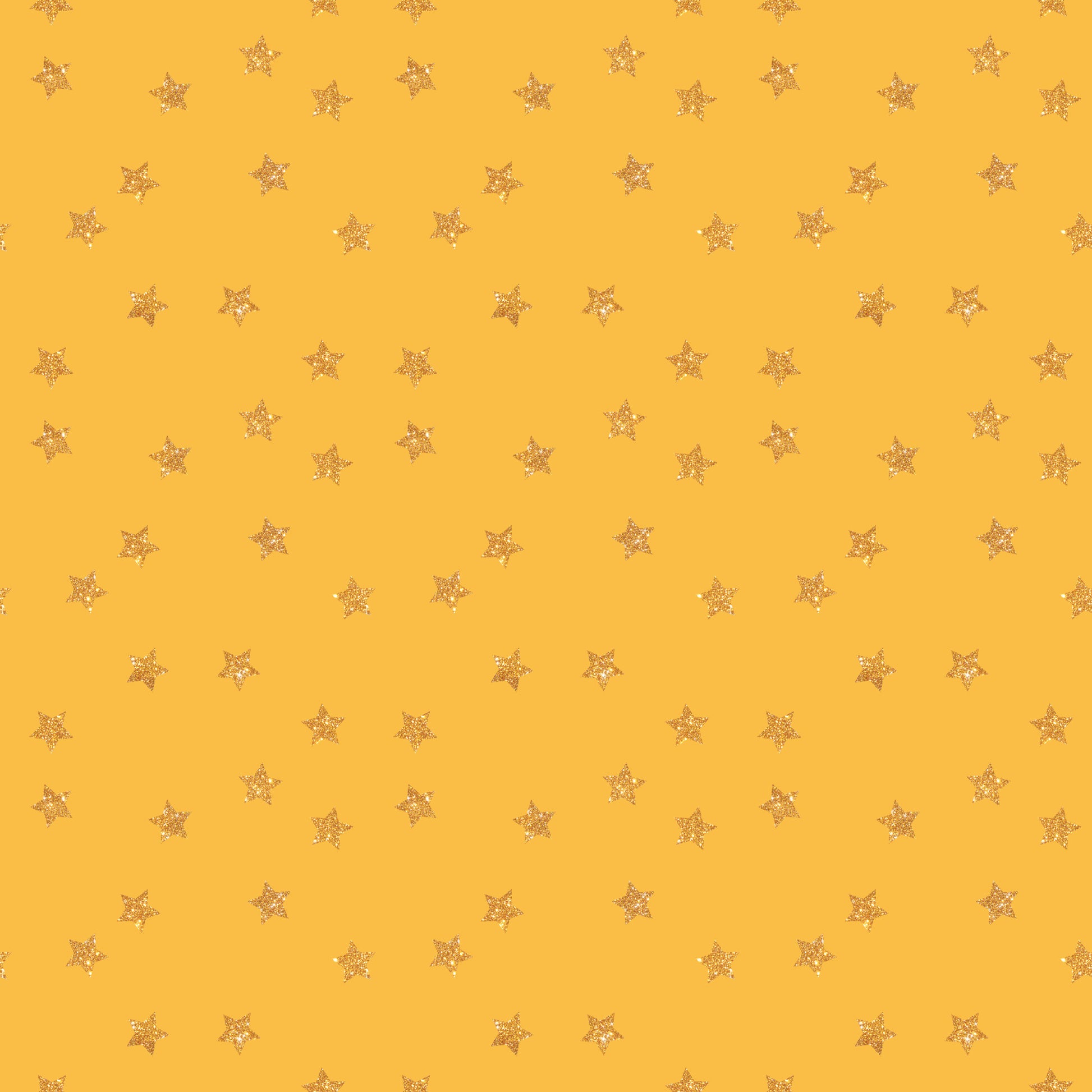 golden yellow, mustard background, glitter stars, metallic stars, star pattern, scattered stars, geometric design, repeating pattern, quilting cotton, fabric panel, celebration theme, sparkly texture, festive pattern, constellation motif, celestial design, crafting fabric, sewing material