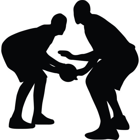 Basketball Player Silhouette Fabric Panel 12