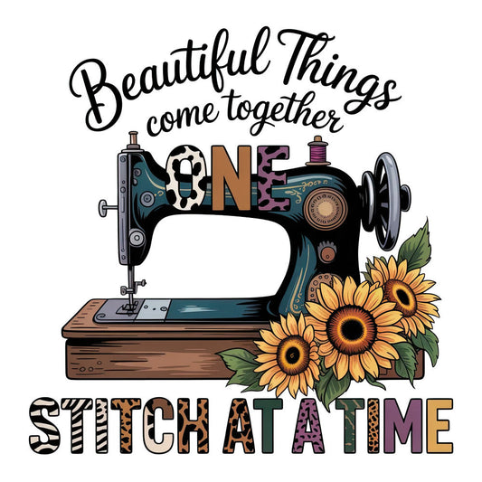One Stitch at a Time Fabric Panel 1