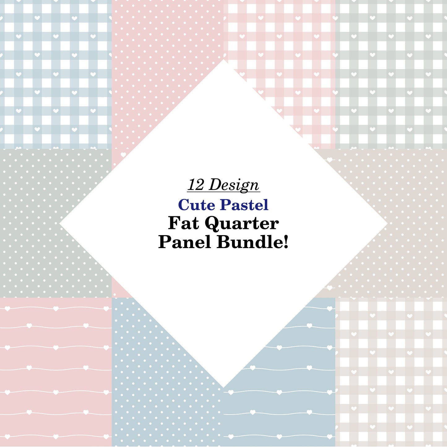 Cute Pastel Fat Quarter Bundle