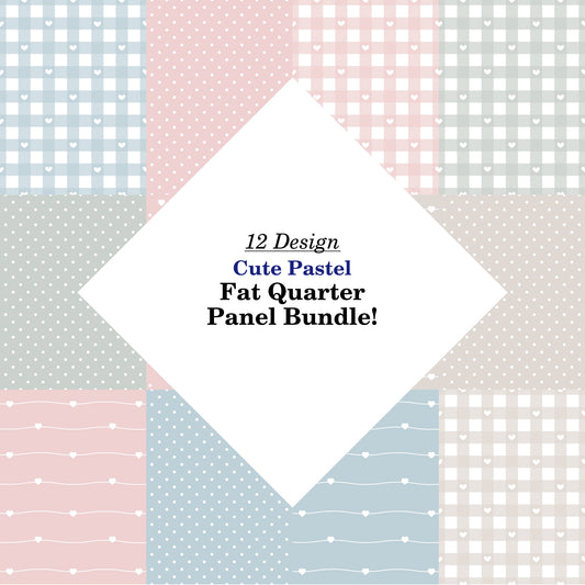 Cute Pastel Fat Quarter Bundle