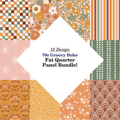 70s Groovy Boho Fat Quarter Bundle