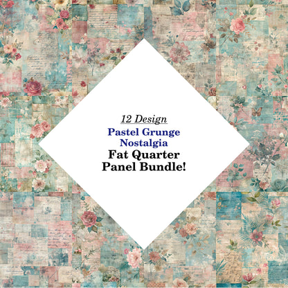 Pastel Grunge Nostalgia Fat Quarter Bundle