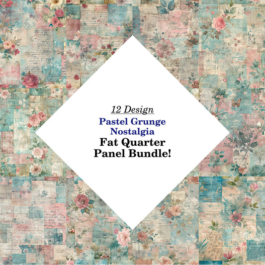 Pastel Grunge Nostalgia Fat Quarter Bundle