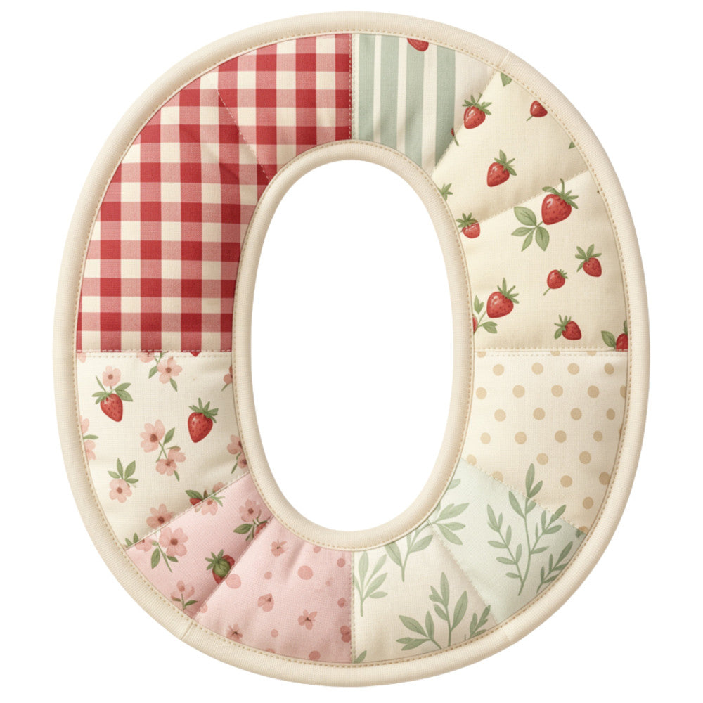 Strawberry Patchwork Fabric Panel 36