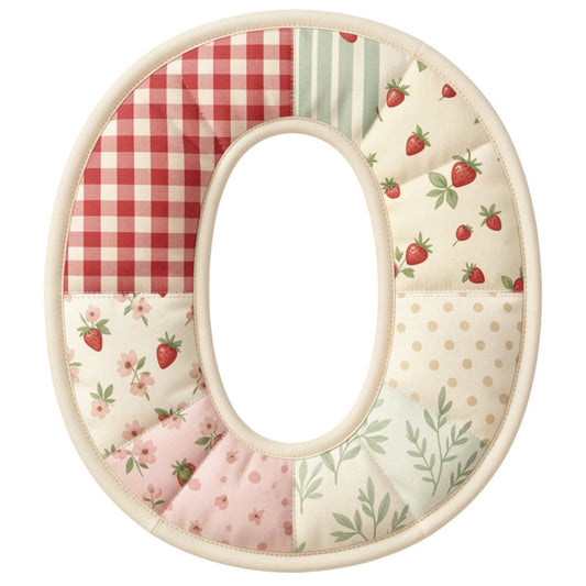 Strawberry Patchwork Fabric Panel 36