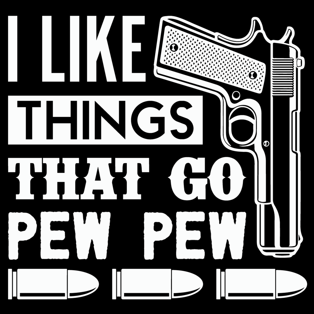 Daily Deal: I Like Things That Go Pew Pew Quilting Cotton Fabric - 45" x 1 Yard"