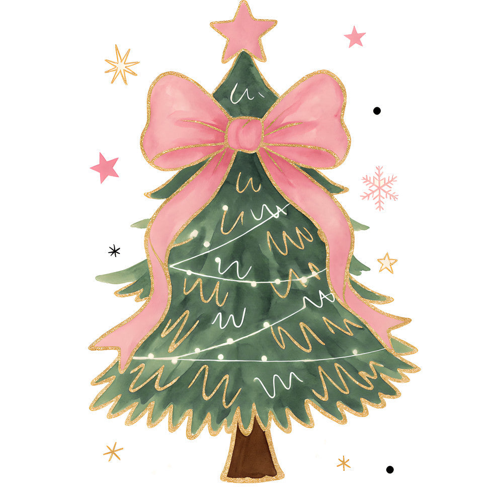 A Pink Christmas Fabric Panel 27