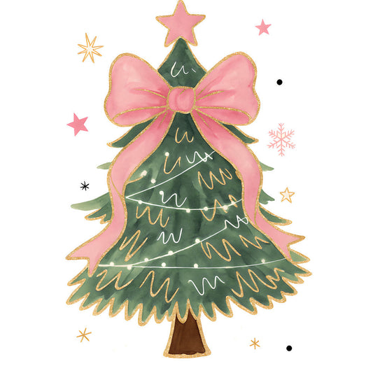 A Pink Christmas Fabric Panel 27