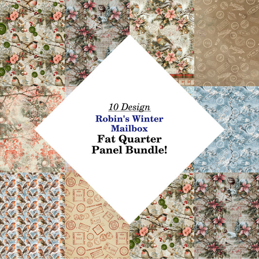 Robin's Winter Mailbox Fat Quarter Bundle