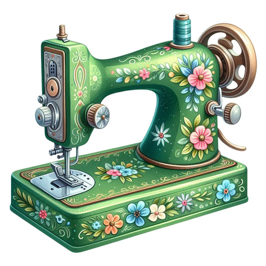 Vintage Sewing Machine Fabric Panel 8