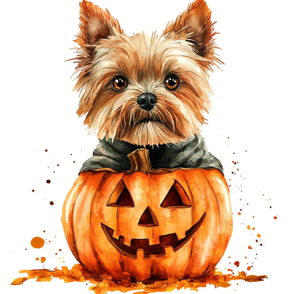 Halloween Dogs Fabric Panel 4