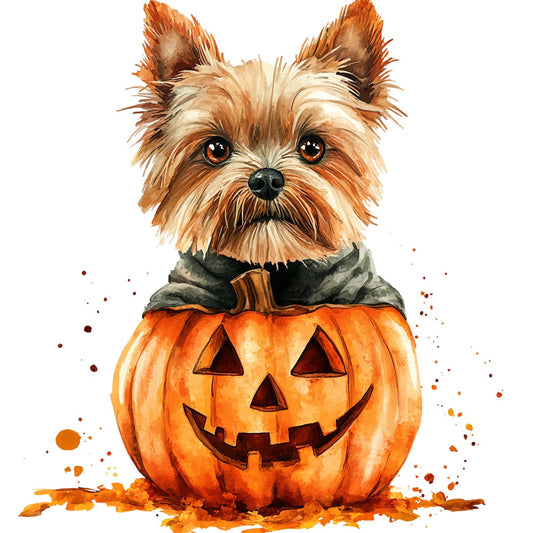 Halloween Dogs Fabric Panel 4