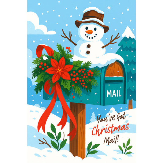 Christmas Card Fabric Panel 5