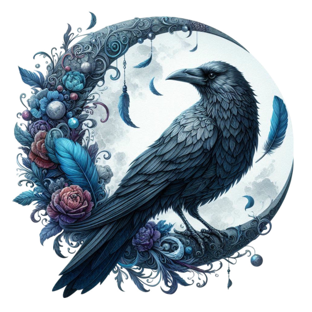 Gothic Raven Fabric Panel 19