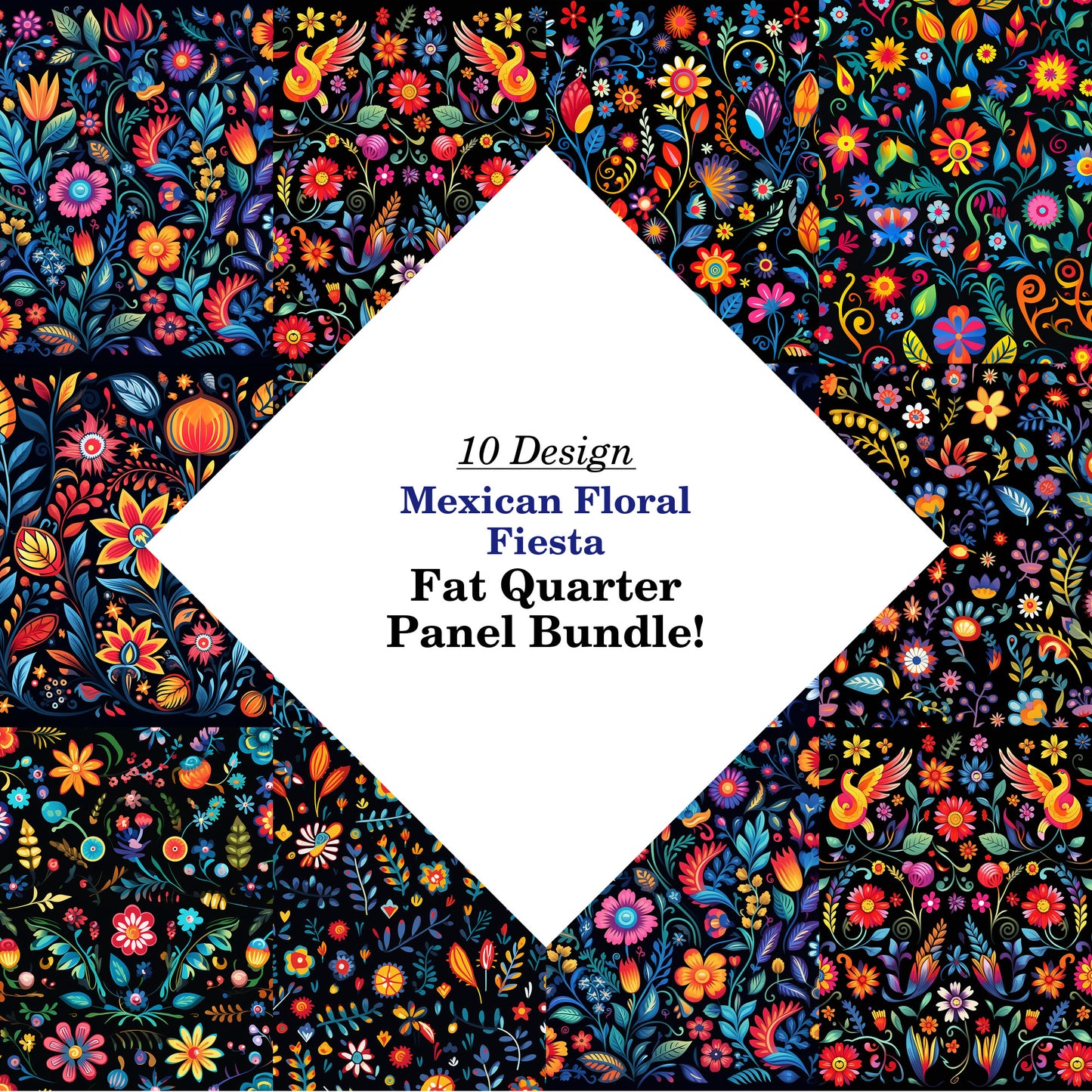 Mexican Floral Fiesta Fat Quarter Bundle
