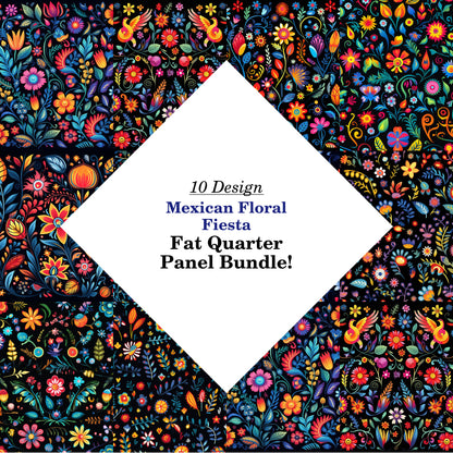 Mexican Floral Fiesta Fat Quarter Bundle