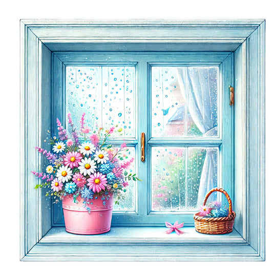 April Showers Fabric Panel 19