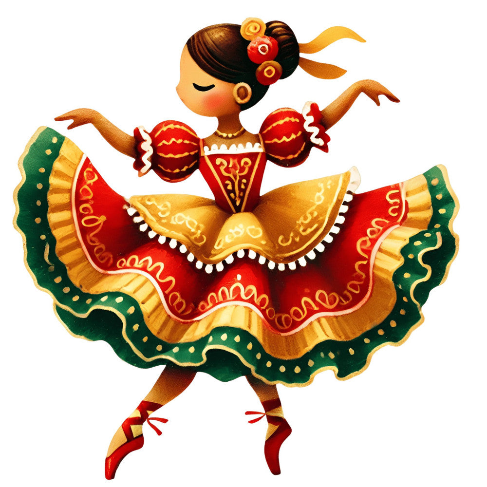 Nutcracker Ballet Fabric Panel 44