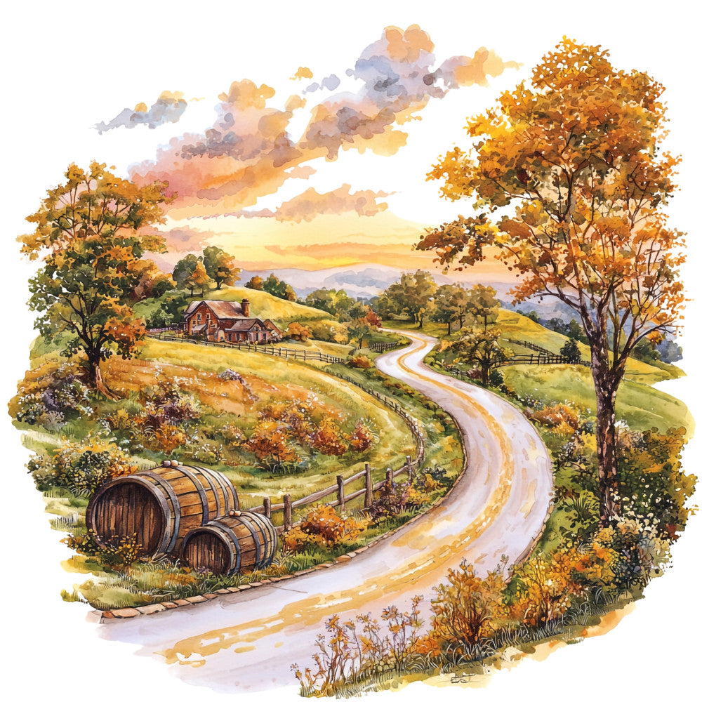 Bourbon Trail Fabric Panel 37