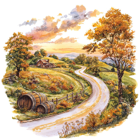 Bourbon Trail Fabric Panel 37