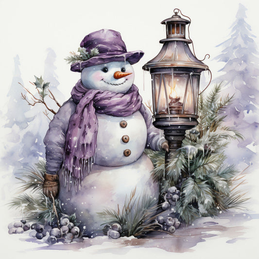Classic Snowman Fabric Panel 8
