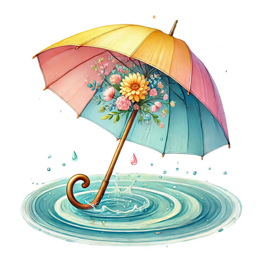 April Showers Fabric Panel 35