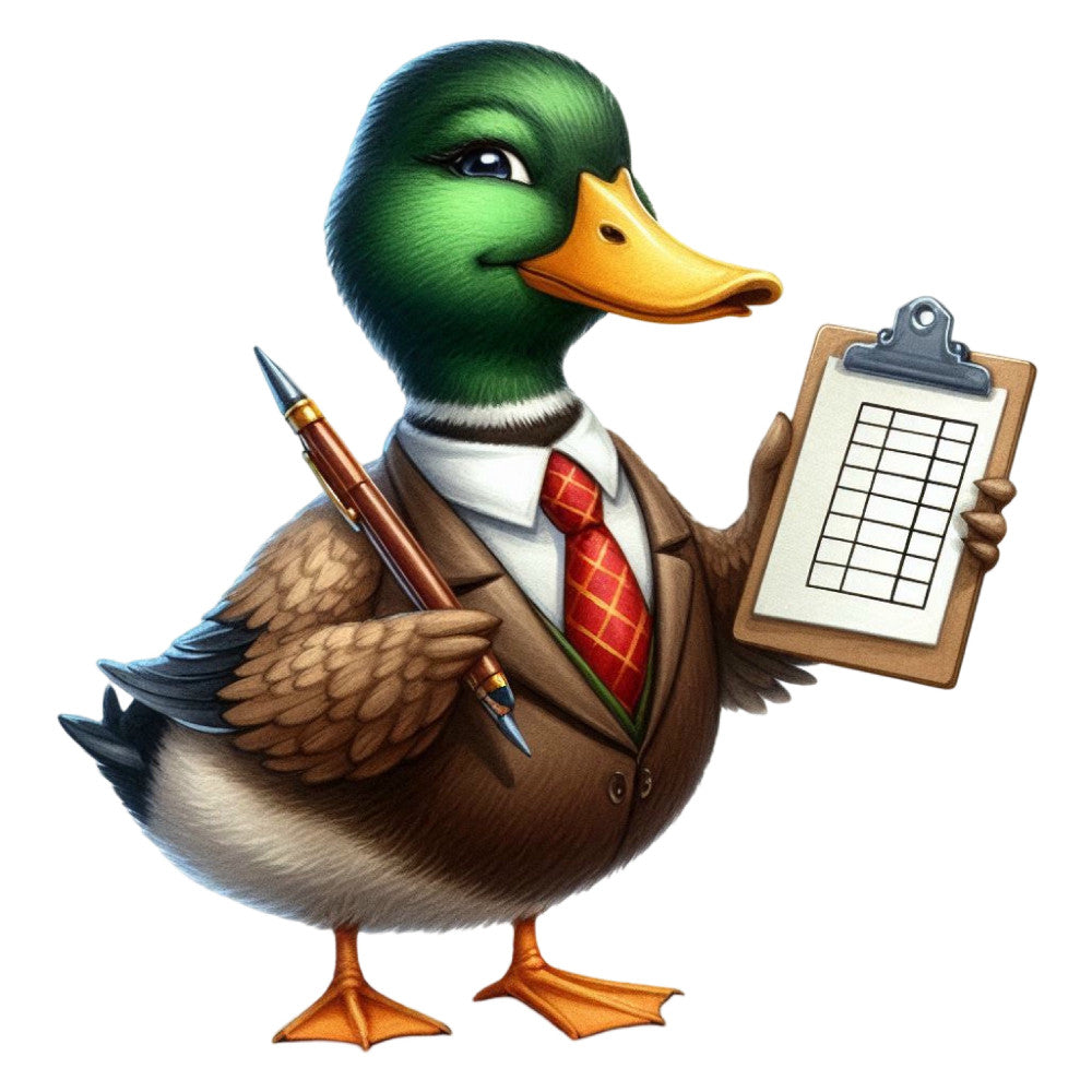 Golfing Mallard Fabric Panel 8