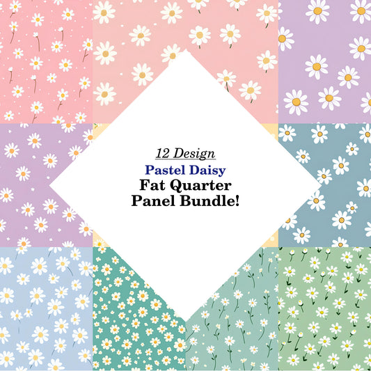 Pastel Daisy Fat Quarter Bundle