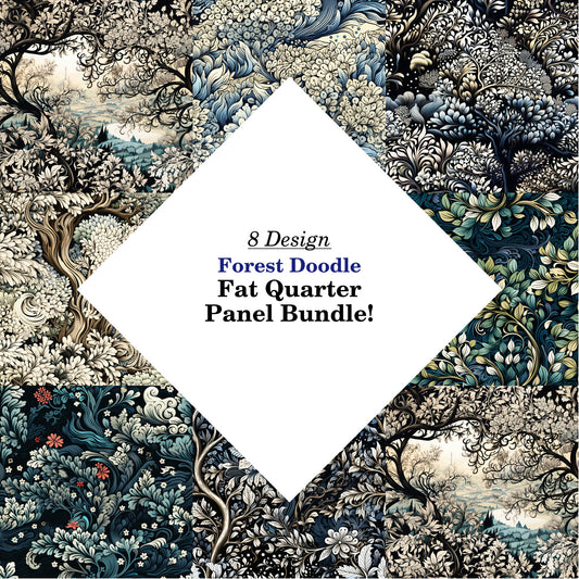 Forest Doodle Fat Quarter Bundle