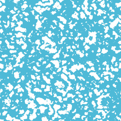 turquoise, white, grunge pattern, distressed texture, speckled design, abstract splatters, weathered effect, vintage style, quilting cotton, fabric panel, textured background, artistic splashes, contemporary pattern, crafting material, sewing fabric, modern grunge, painted texture, scattered dots