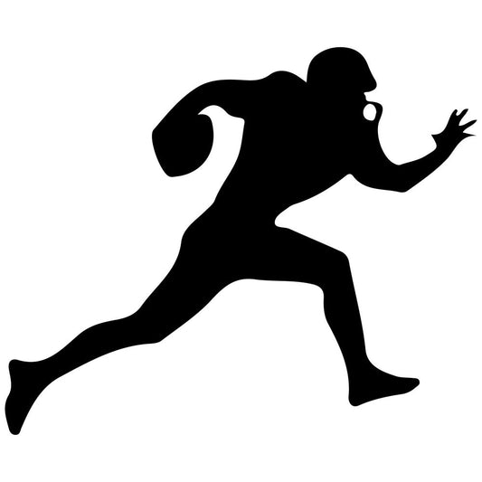 Football Player Silhouette Fabric Panel 7