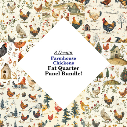 Farmhouse Chickens Fat Quarter Bundle