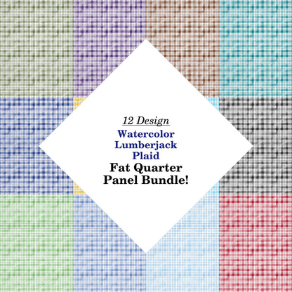 Watercolor Lumberjack Plaid Fat Quarter Bundle