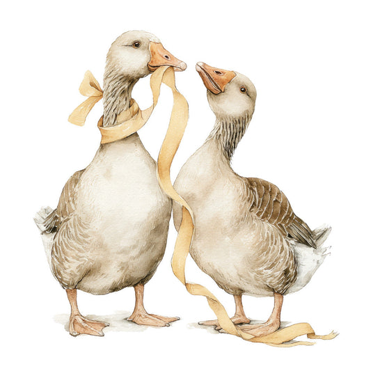 Vintage Silly Goose Fabric Panel 35