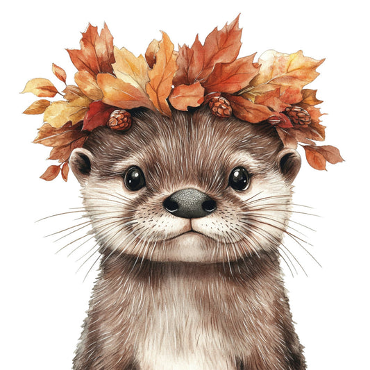 Fall Animal Portrait Fabric Panel 24