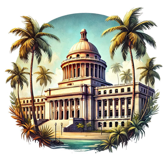 Come to Puerto Rico Fabric Panel 21