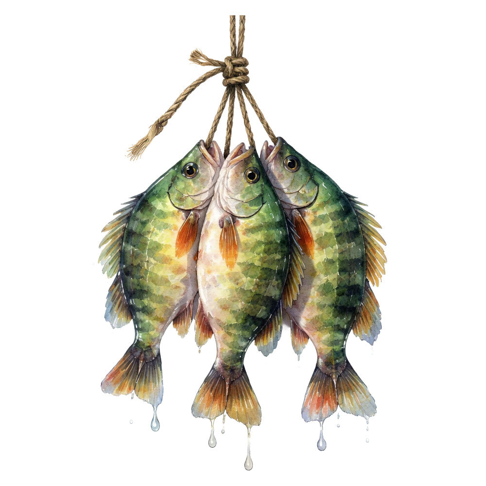 Vintage Fishing Fabric Panel 24