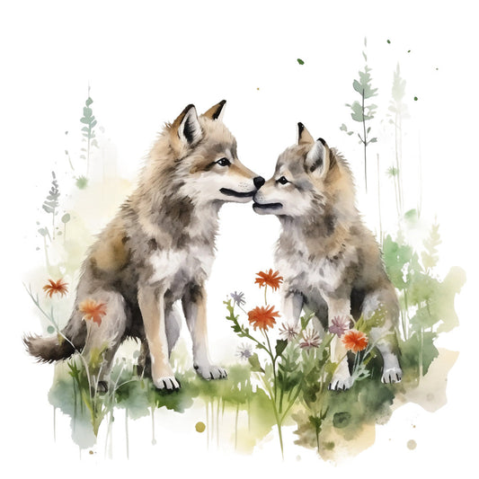 Wild Wolfs Fabric Panel 2