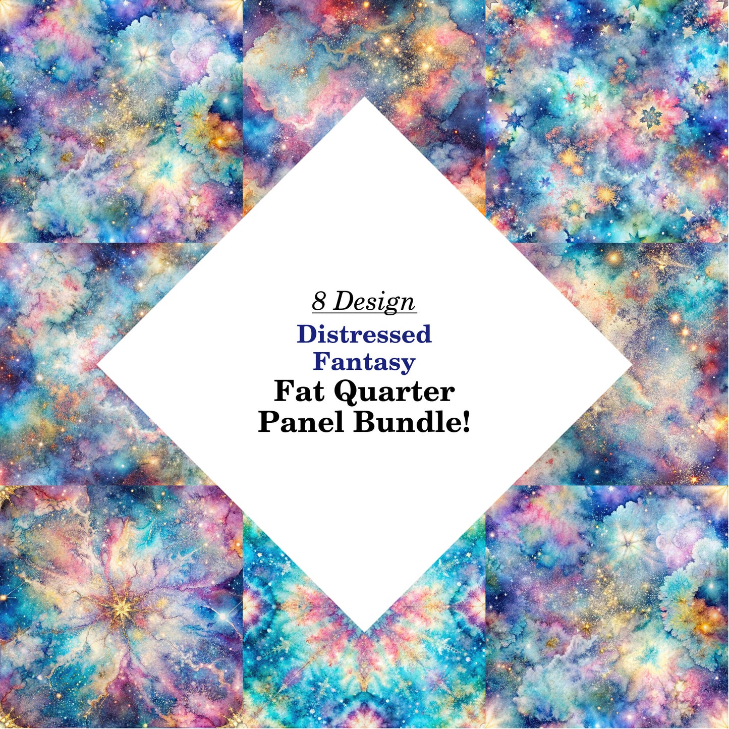 Distressed Fantasy Fat Quarter Bundle
