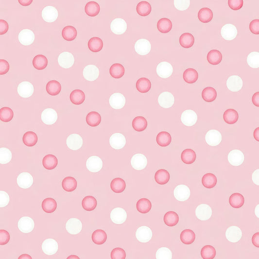 Daily Deal: Soft Pink Baby Girl Pattern 8 Quilting Cotton Fabric - 45" x 1 Yard"