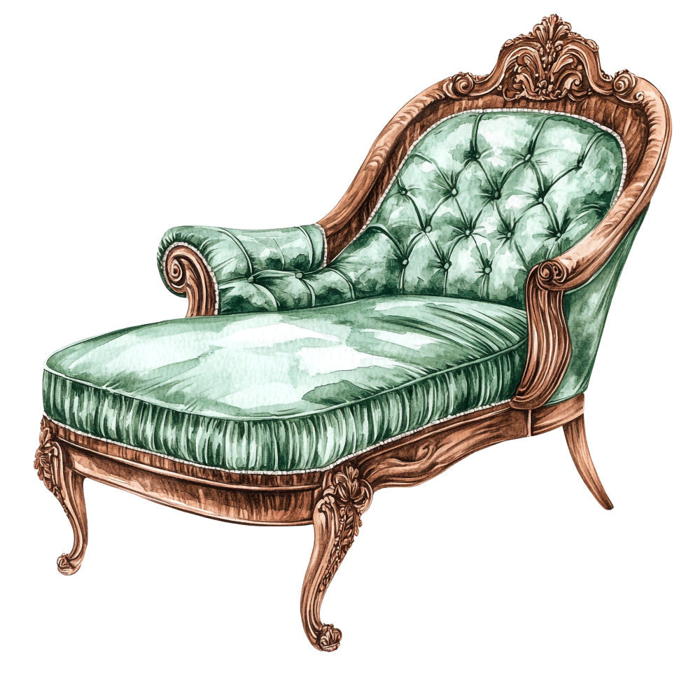 Emerald Victorian Lady Fabric Panel 19
