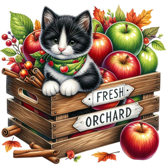 Autumn Cats Fabric Panel 99