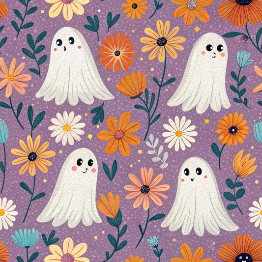Retro Halloween Pattern 5 Quilting Cotton Fabric