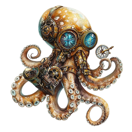 Steampunk Nautical Fabric Panel 27